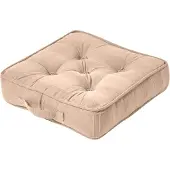 Homescapes SITZKISSEN Rajput beige 40/40/8 cm