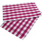 Homescapes TISCHSET Vichy-Karo pink im 2er-Set 30/45 cm, 100% Baumwolle