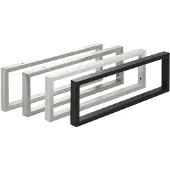 Sotech 1 x Waschtischkonsole WK450 Rechteckig 450 x 150 mm Edelstahl Gebürstet