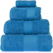 Homescapes FROTTIERSET Essential 4-teilig blau