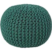 Homescapes STRICK-POUF tannengrün, 40/40/35 cm