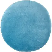Homescapes DEKOKISSEN rund blau, Baumwollsamt?40 cm