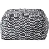 Homescapes SITZPOUF Trance schwarz-weiß gemustert, 60/60/30 cm