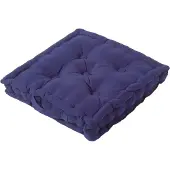 Homescapes SITZKISSEN dunkelblau 50/50/10 cm – Bodenkissen unifarben