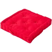 Homescapes SITZKISSEN rot 50/50/10 cm – Bodenkissen unifarben
