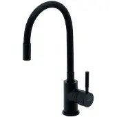 Ferro Novaservis - Spültischarmatur mit flexiblem Arm, schwarz matt 70710,5
