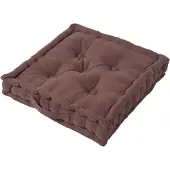 Homescapes SITZKISSEN braun 50/50/10 cm – Bodenkissen unifarben