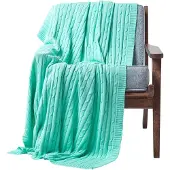 Homescapes STRICKDECKE 130/170 cm, Baumwolle mit Zopfmuster