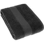 Homescapes BADETUCH Essential schwarz 100/150 cm