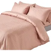 Homescapes Damast Bettwäsche taube beige Fadendichte 330, 240 x 220 cm