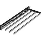 Sotech Handtuchauszug STYLE 3 Armig Schwarz 415 mm Auszugsweg 300 mm