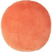 Homescapes DEKOKISSEN rund orange, Baumwollsamt?40 cm