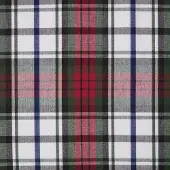 Homescapes BAUMWOLLSTOFF Meterware Schottenkaro Macduff rot-weiß-grün, 150 cm