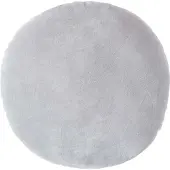 Homescapes DEKOKISSEN rund grau, Baumwollsamt?40 cm