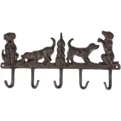 Homescapes HAKENLEISTE Hunde, Gusseisen
