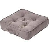 Homescapes SITZKISSEN Rajput grau 40/40/8 cm