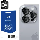 3MK Linsenschutz Pro Kamerabdeckung mit schwarzem Rahmen für iPhone 16 Pro / 16 Pro Max