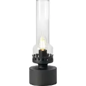 Markslöjd Kandella 1 Tischleuchte Sandy Black/Clear - , Schwarz, für Wohnzimmer, Glas