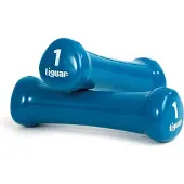 Tiguar Vinyl Kurzhanteln 1 kg Paar, marineblau, ergonomisch, rutschfest, langlebig