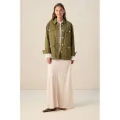 Sissy-Boy Jacke Mit Aufgestickten Taschen - Dunkelgrün | Größe: S