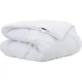 vidaXL Winterbettdecke Weiß 220 x 155 x 0 cm Polyester