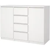 Ebuy24 Naia Sideboard 2 Türen 4 Schubladen weiß.