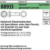 Industrial Quality Supplies Sechskantflanschschraube R 88933 Sperrz. VG M 12 x 35 100 galvanisch verzinkt