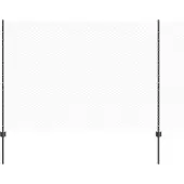 vidaXL Sechseckzaun mit Pfosten 50 x 1,6 m PVC-beschichteter Stahl