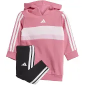 Adidas Kapuzenpullover- und Leggings-Set für Mädchen Essentials Tiberio 3-Stripes Fleece