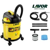 Lavor Odkurzacz Warsztatowy Freddy 4in1 20L, gelber Multifunktionsstaubsauger, ideal für Werkstätten, Edelstahl, saugstark, vielseitig und einfach dezu bedienen.