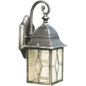 Searchlight Klassische Wandleuchte Genoa Down schwarz silber
