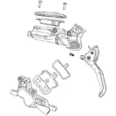 Sram Motive Ultimate/slver/brzonze A1+/db8/db6/db4 A1+ Hebelersatzteile
