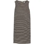 Tom Tailor Damen Jacquard Kleid, schwarz, Gestreift, Gr. 40
