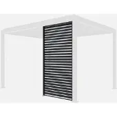 Sweeek - Lamellenwand 130cm für Pergola Triomphe 3x4m - Anthrazit