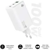 Subblim Gan Usb-a Und Usb-c Wandladegerät 100w