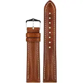 Hirsch 01302170-2-18 Lederband für Uhren Boston M 18 mm Goldbraun
