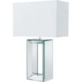 Searchlight Tischlampe Reflections, klar / transparent, für Wohn- / Esszimmer, Glas, Modern, Tischlampe