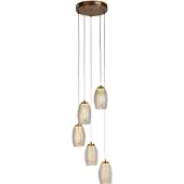 Searchlight Hängelampe mit 5 Leuchten Cyclone Bronze
