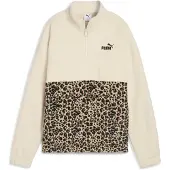 Puma Fleecepullover ESS GRAPHIC Animal Relaxed Half-Zip Crew damen
