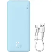 Baseus Airpow, 20000 mAh, Lithium Polymer (LiPo), Power Delivery, 20 W, Blau