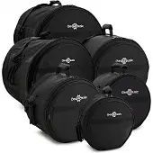 Gear4Music Deluxe gepolstert Fusion Schlagzeug Tasche Set von