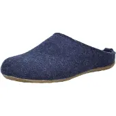 Iesse Schuh Haflinger Fundus Everest Damen, Herren Filz Hausschuhe Pantoffeln blau, herausnehmbares Fußbett