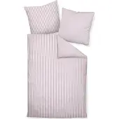 Janine Edelflanell Bettwäsche Chinchilla S 78060 Kissenbezug einzeln 80x80 cm kreiderose