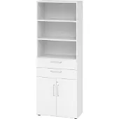 Hammerbacher Kombischrank 6 OH 968K2 Weiss/Weiss