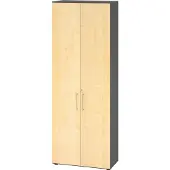 Hammerbacher Regal/Türen 6OH 968T6 Graphit/Ahorn