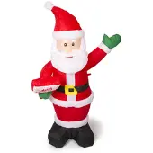 Merkloos Koopman Christmas Aufblasbarer Weihnachtsmann - 125cm - mit Lichtern