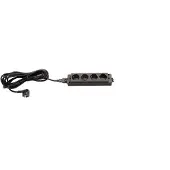 Hjh OFFICE PRO ELSL45DE | 4-fach Steckdosenleiste BRD - Schwarz