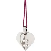 Georg Jensen Weihnachtsornament Flechtherz Palladium