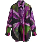 Desigual Hemd Orquidea Lacroix 25WWCW20 Bunt Relaxed Fit
