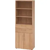Hammerbacher Kombischrank 6 OH 968K2 Nussbaum/Nussbaum